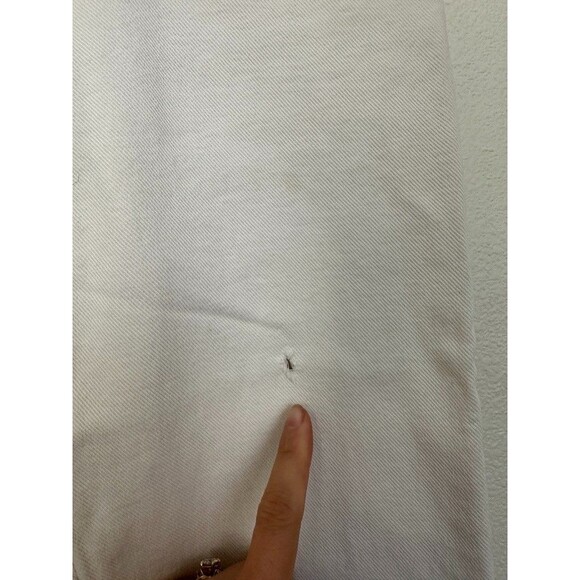 Levi's Lowcut Silver Tab Vintage Jeans White Zip Fly Straight Leg Cotton Size 28 - Picture 10 of 11